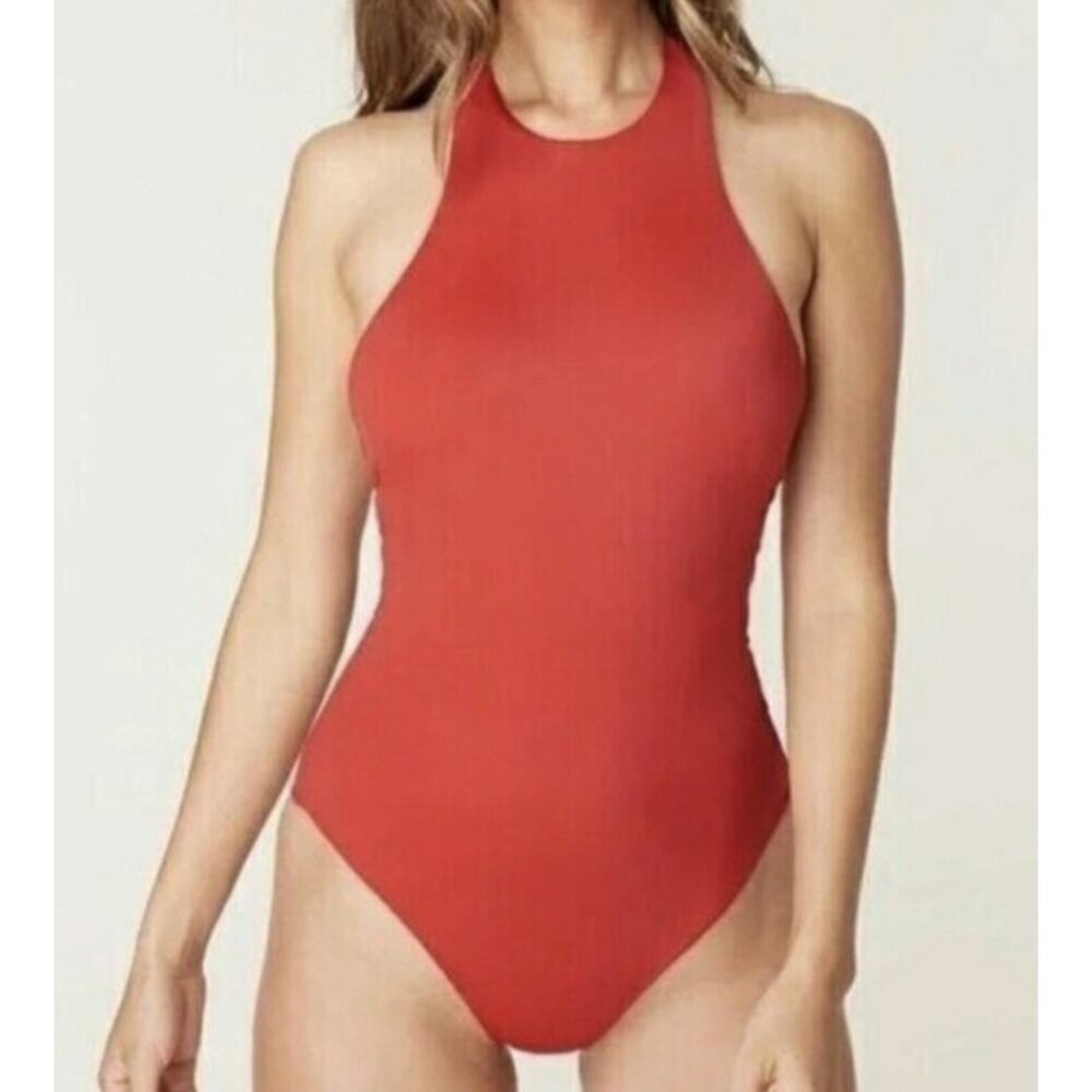 Andie Luzon Chili Pepper One Piece Eco Nylon Swimwear Bathing Suit Size XS New